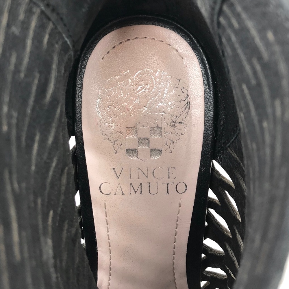 SOLD | Vince Camuto | Black Leather Booties - Picture 6 of 8